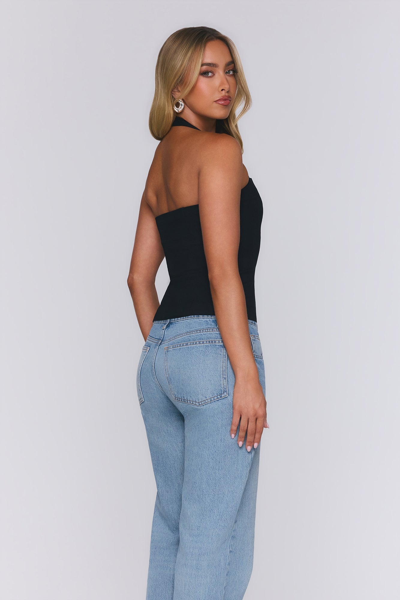 Good For You Halter Top Black