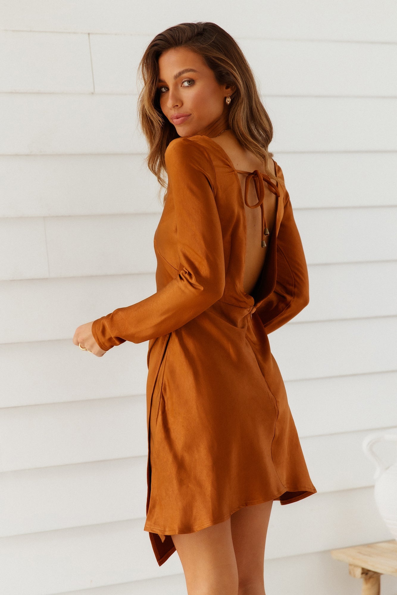 Expressed Permission Dress Chocolate