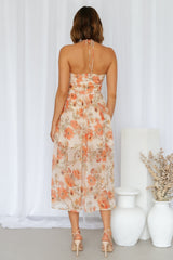 Natural Lover Midi Dress Beige