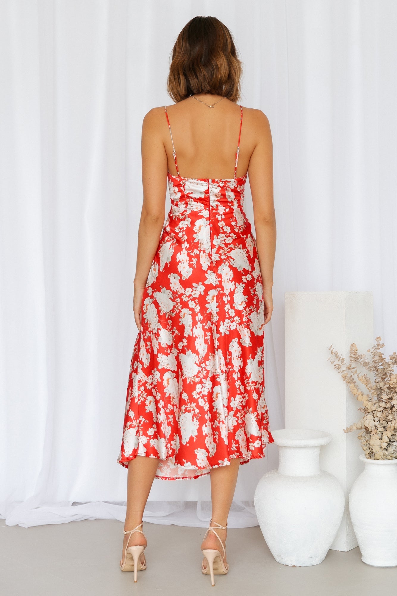 My First Time Midi Dress Red
