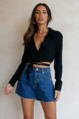 Peaches Crop Black