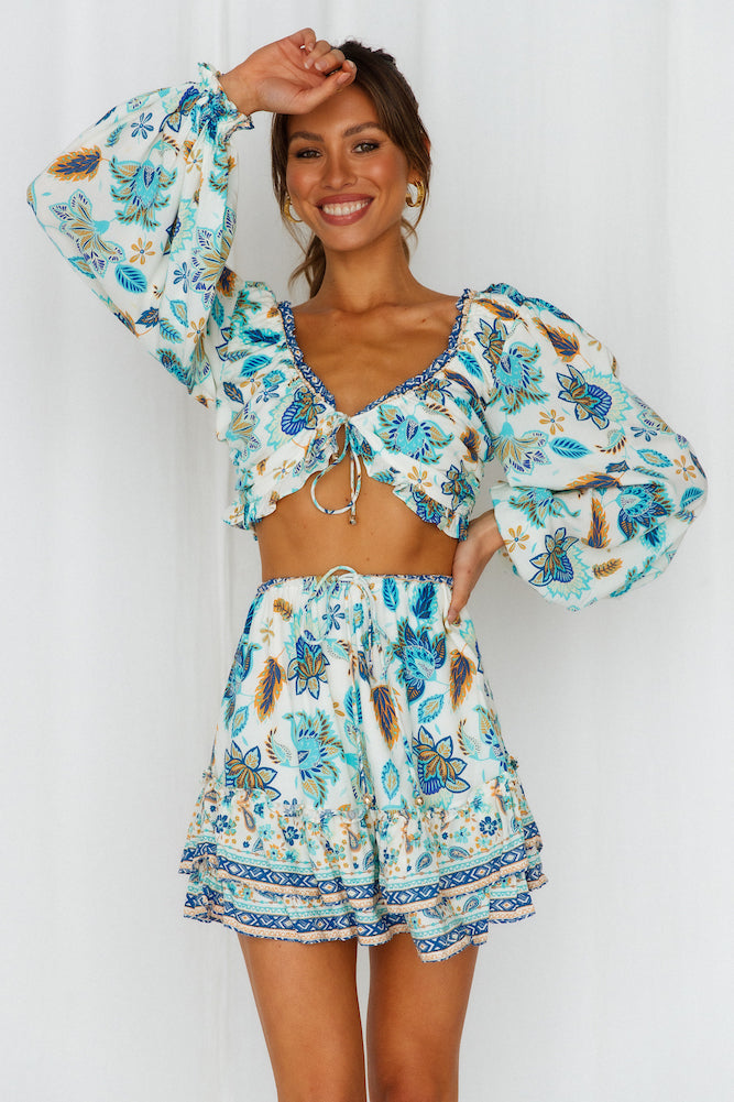 DOING THE MOST CROP Blue
