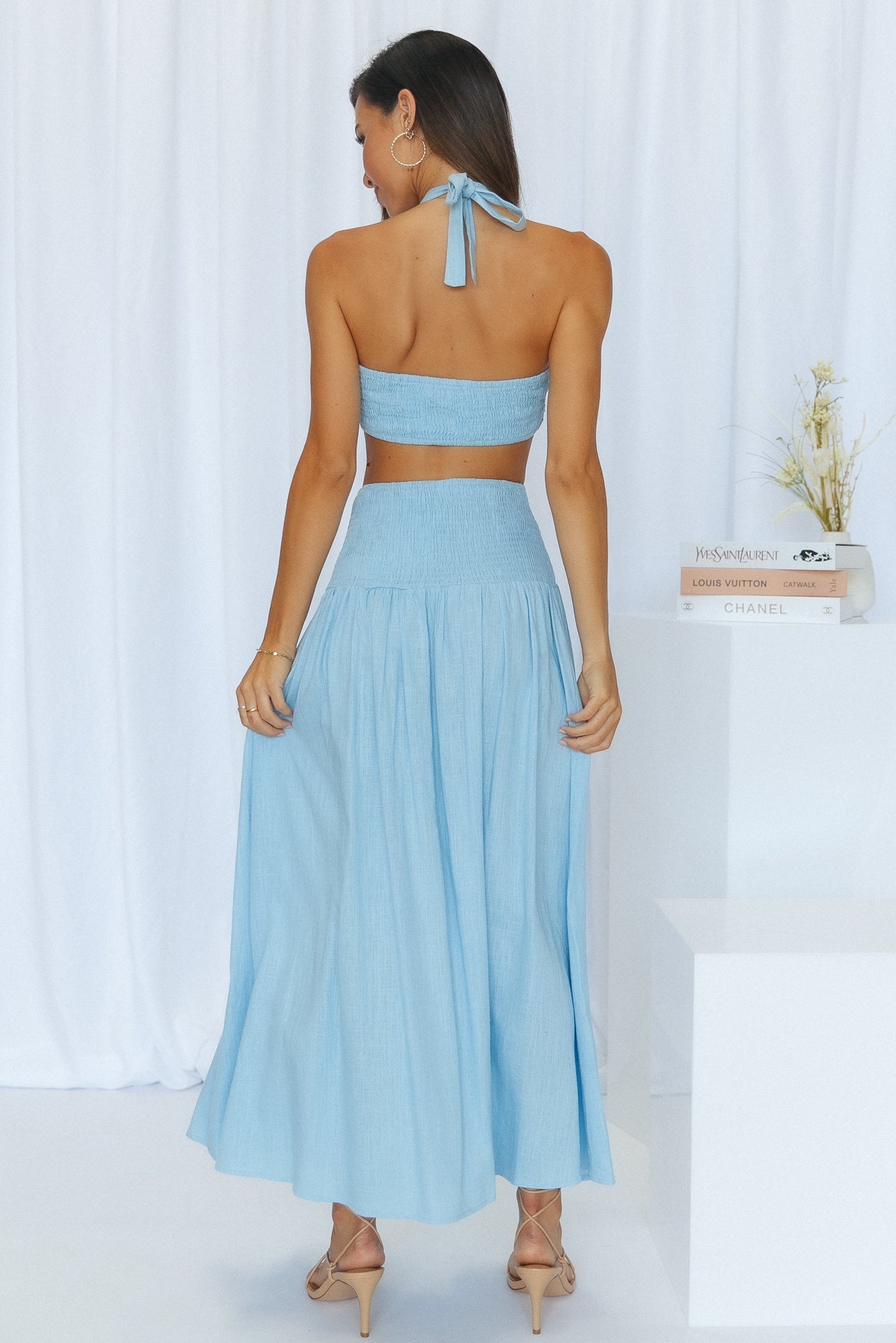 How I Like It Crop Blue