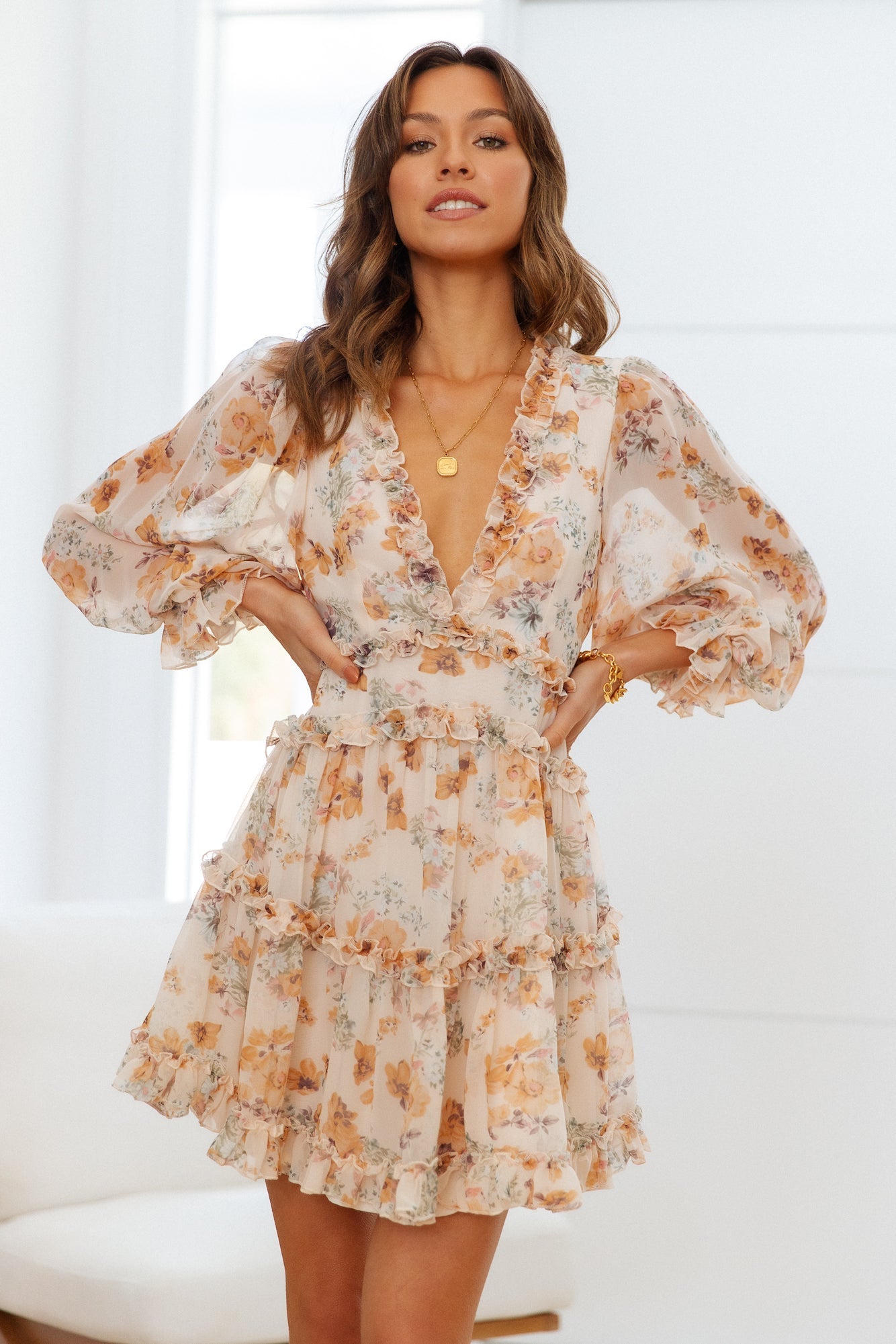 Clique Queen Dress Beige