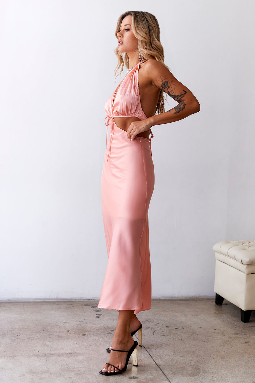 Moody Days Maxi Dress Coral