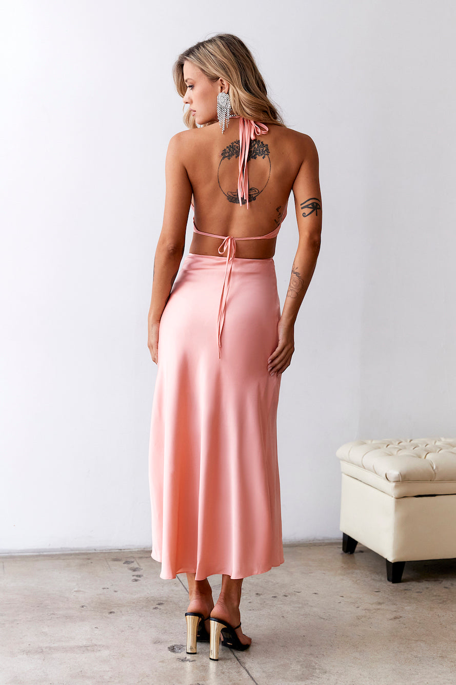 Moody Days Maxi Dress Coral