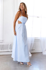 HELLO MOLLY Should We Go Maxi Dress Blue