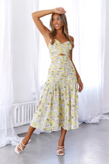 HELLO MOLLY Sun Risin Maxi Dress Yellow