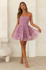 Nature Of A Princess Tulle Mini Dress Purple