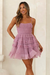 Nature Of A Princess Tulle Mini Dress Purple