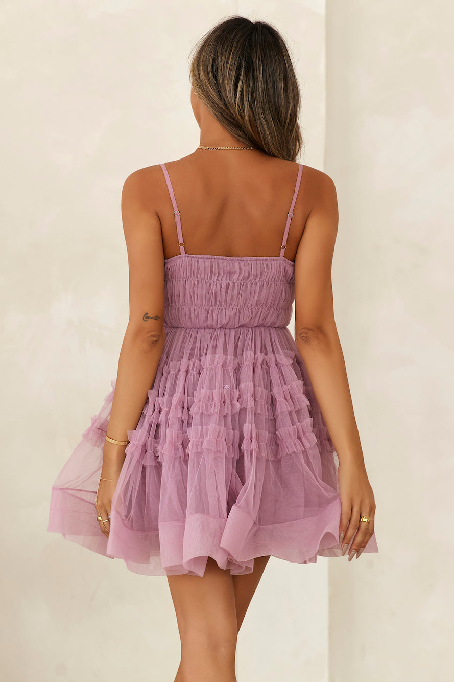 Nature Of A Princess Tulle Mini Dress Purple