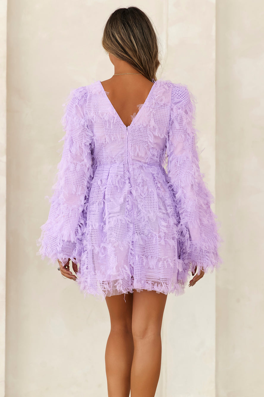 Mood For Fun Tulle Mini Dress Lilac