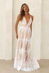 Love Cloud Tulle Maxi Dress White