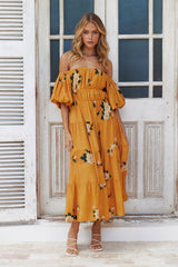 Heating Up Szn Maxi Dress Orange