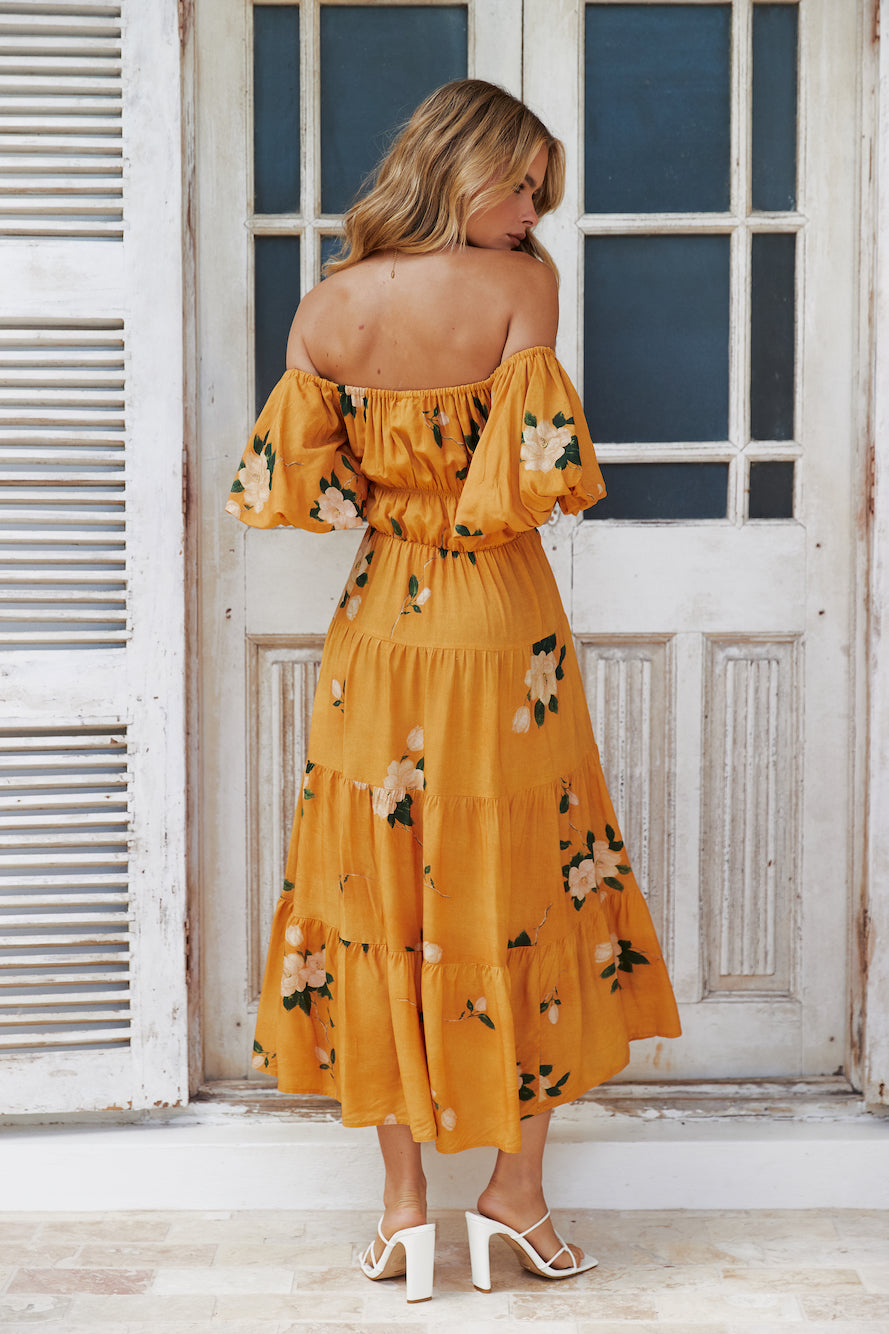 Heating Up Szn Maxi Dress Orange