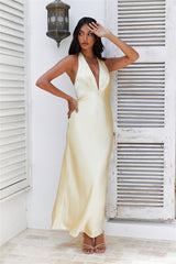 Arrived In Luxe Maxi Dress Yellow