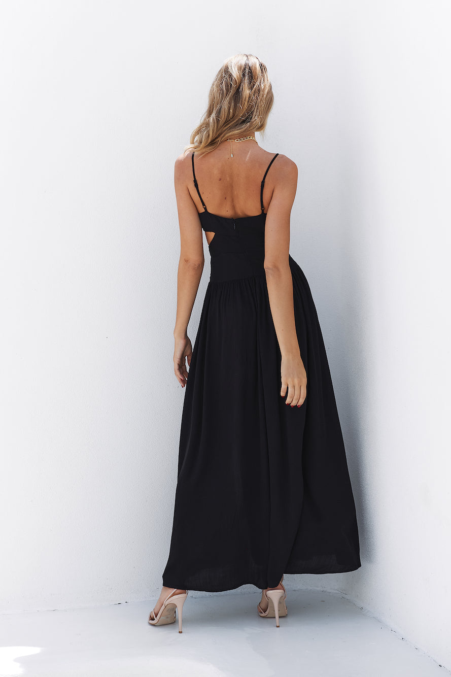 Passion For You Maxi Dress Black