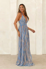 Coastal Vibe Maxi Dress Blue