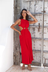 Got A Callback Maxi Dress Red