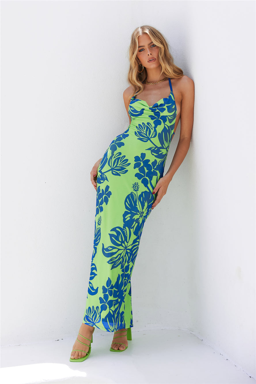 By The Pool Maxi Dress Blue