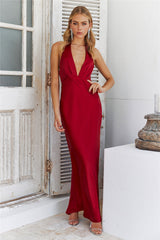 Arrived In Luxe Maxi Dress Red