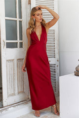 Arrived In Luxe Maxi Dress Red