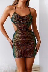 HELLO MOLLY Hotness Eve Sequin Dress Navy