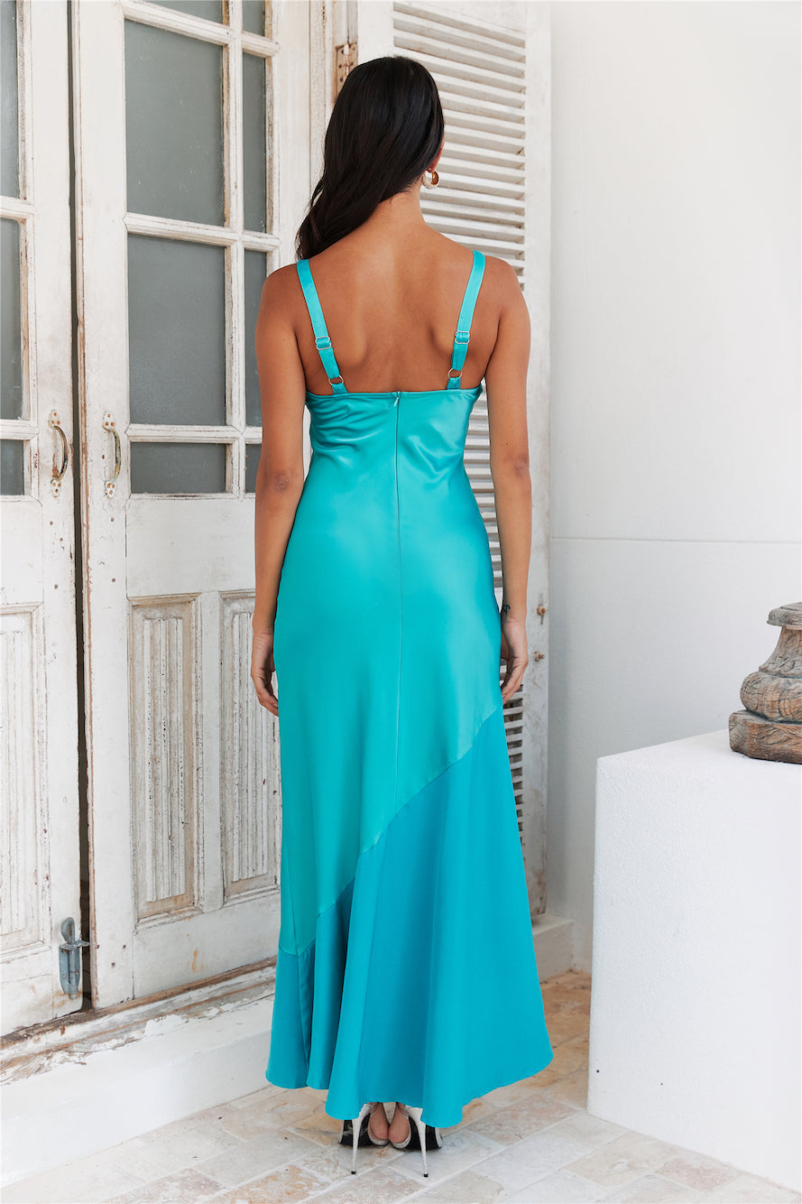 Ocean Air Maxi Dress Teal
