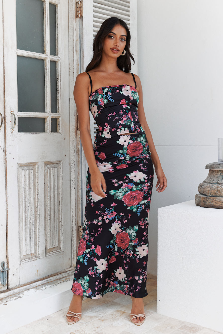 Melrose Maxi Skirt Flower Market