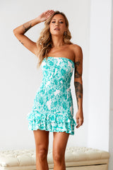 HELLO MOLLY Vacation Time Mini Dress Green