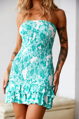 HELLO MOLLY Vacation Time Mini Dress Green