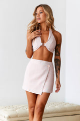HELLO MOLLY Baby Doll Crop Top Pink