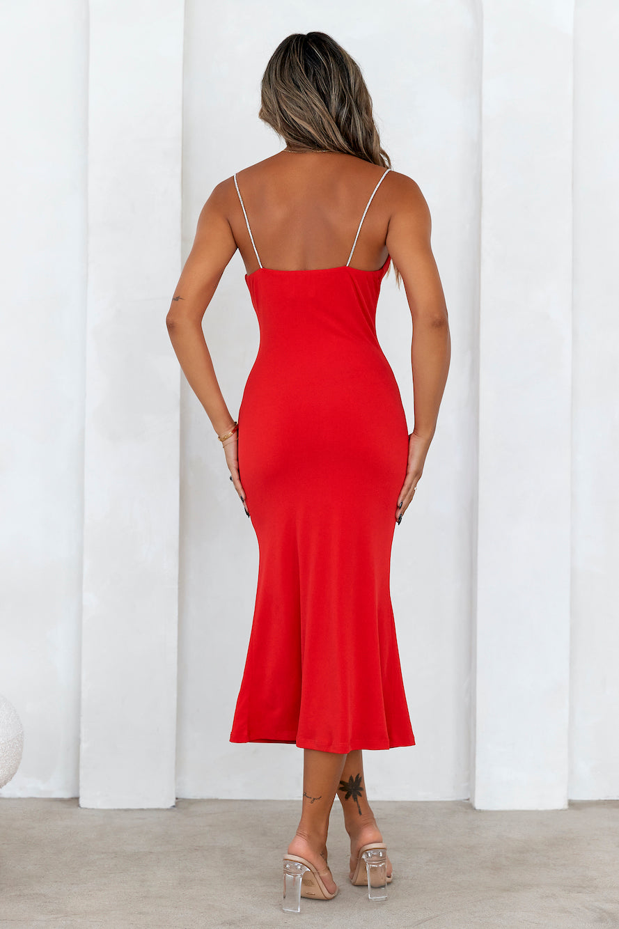 Look At That Midi Dress Red