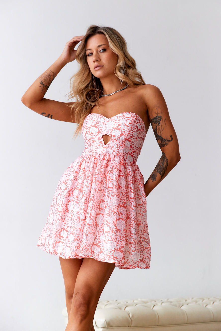 HELLO MOLLY Lost In Your Heart Mini Dress Red