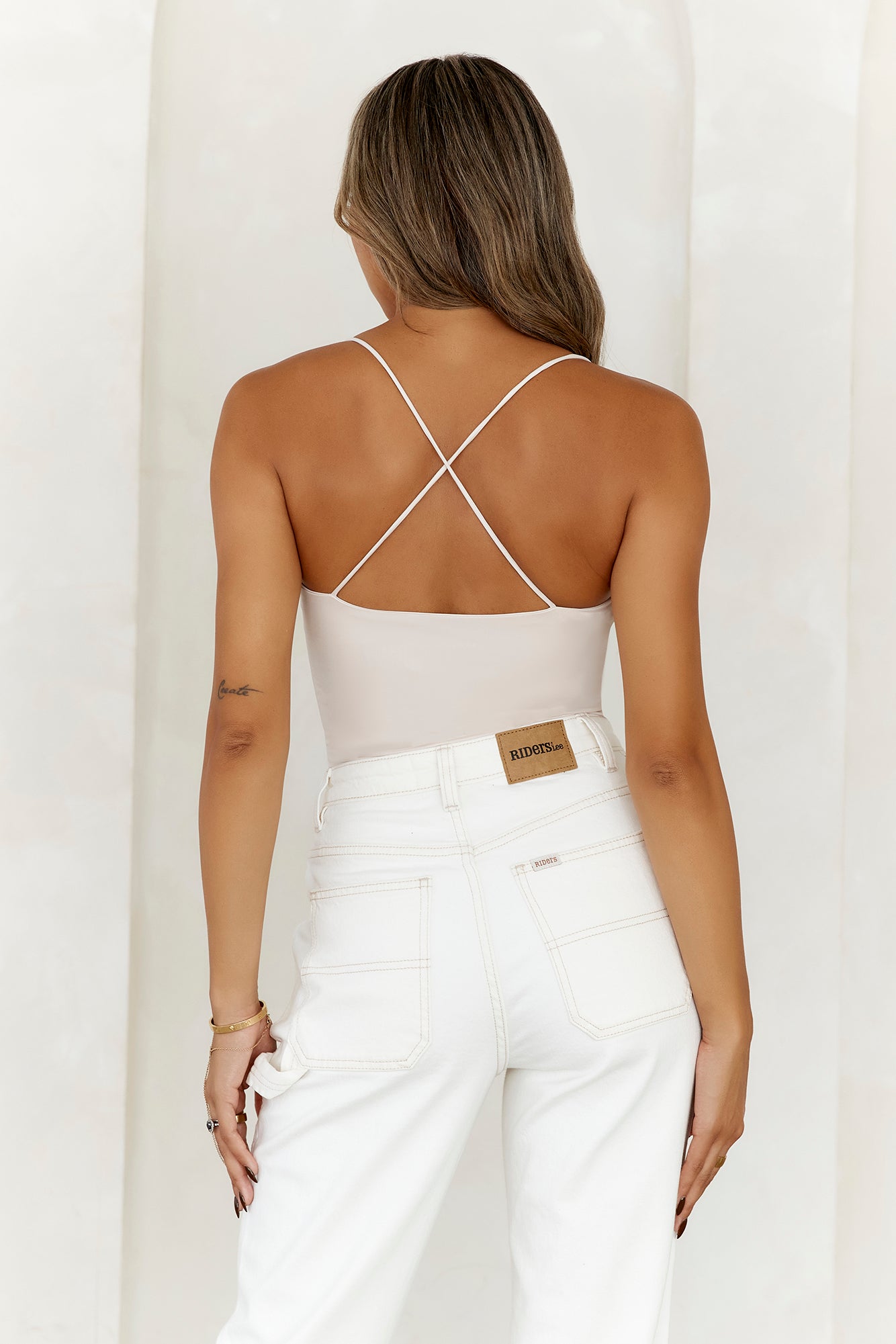 BASE  Day To Night Longline Top Oatmeal