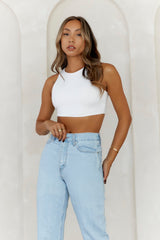 HELLO MOLLY BASE The Classic Crop Top White