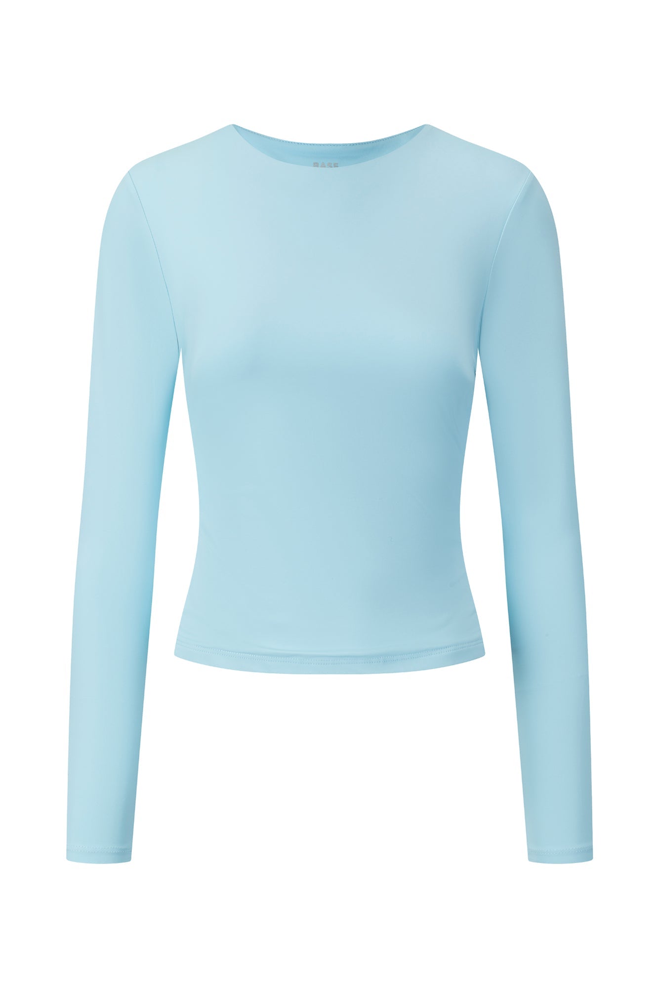 BASE Contour Simple Long Sleeve Top Blue