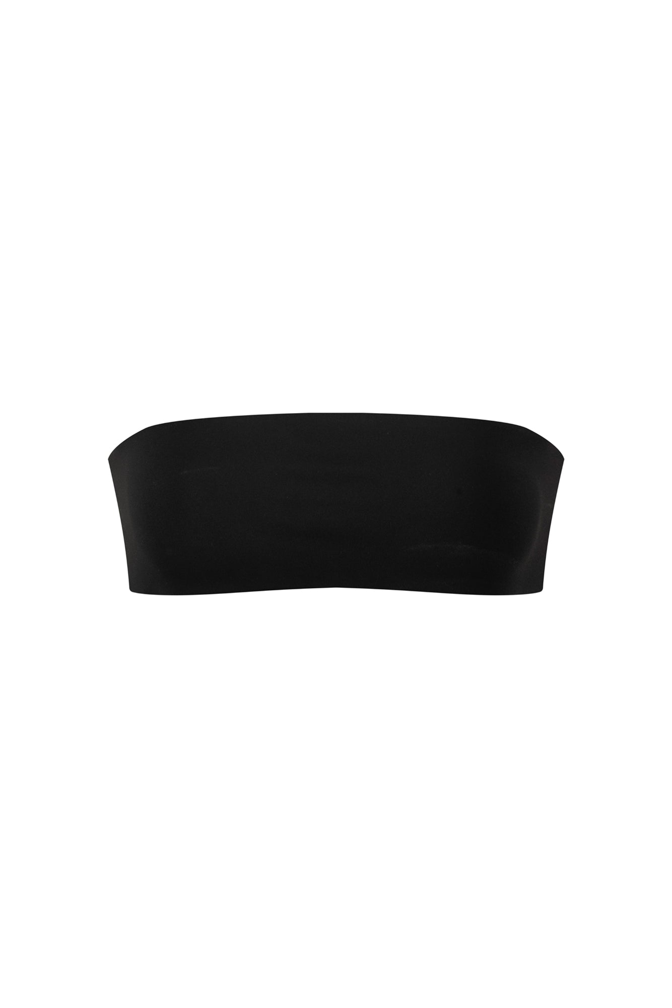 BASE Contour Cropped Strapless Bandeau Black