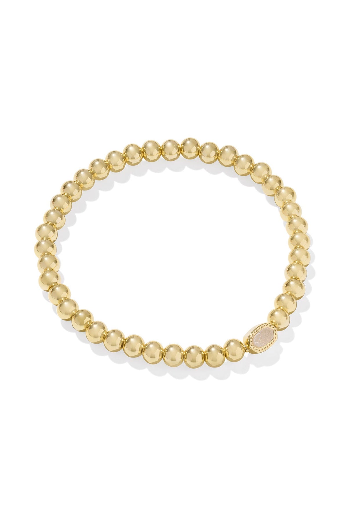 Mini Elaina Gold Stretch Bracelet Iridescent Drusy