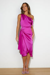 Hush Hush Midi Dress Purple