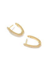 Murphy Pave Huggie Earrings Gold