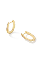 Murphy Pave Huggie Earrings Gold