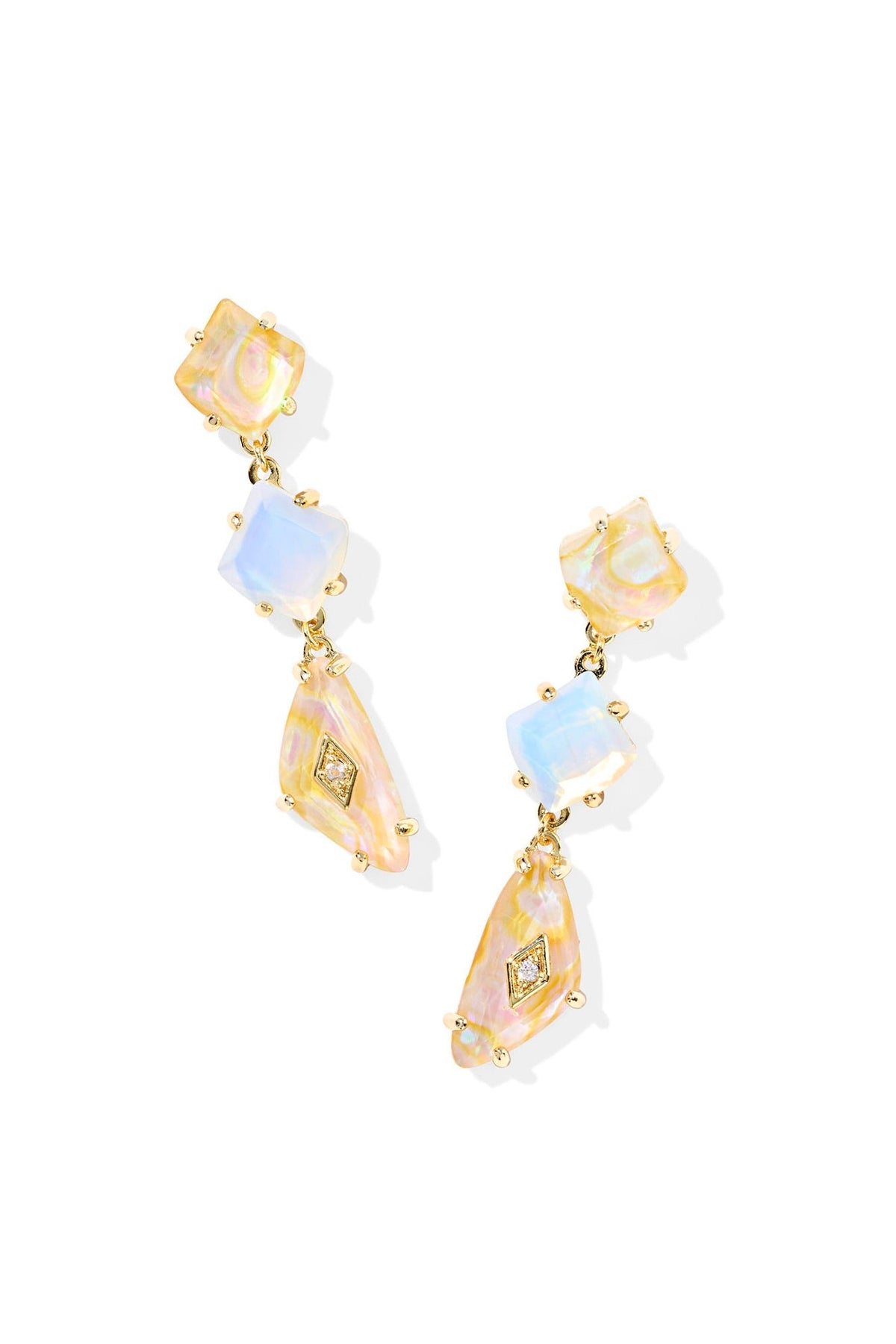 Bianca Linear Earrings Gold
