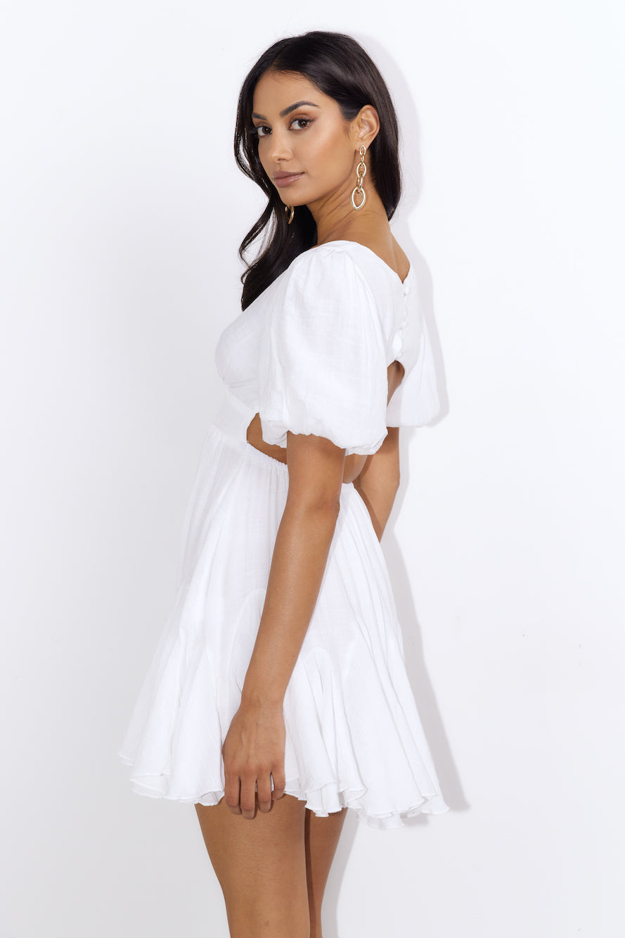 Getaway Love Mini Dress White