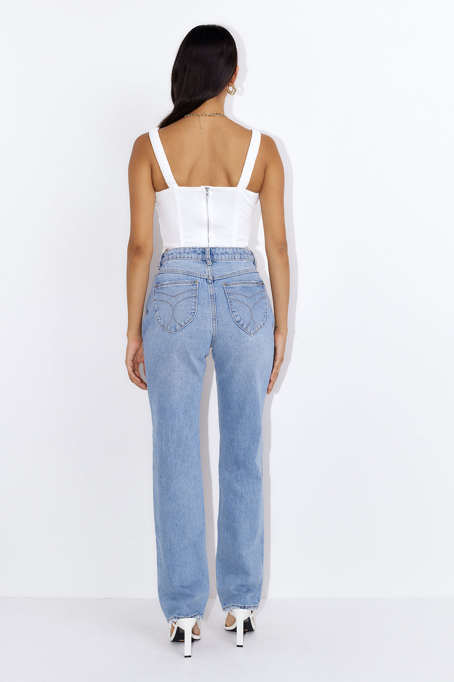 Drinks With You Crop Top White