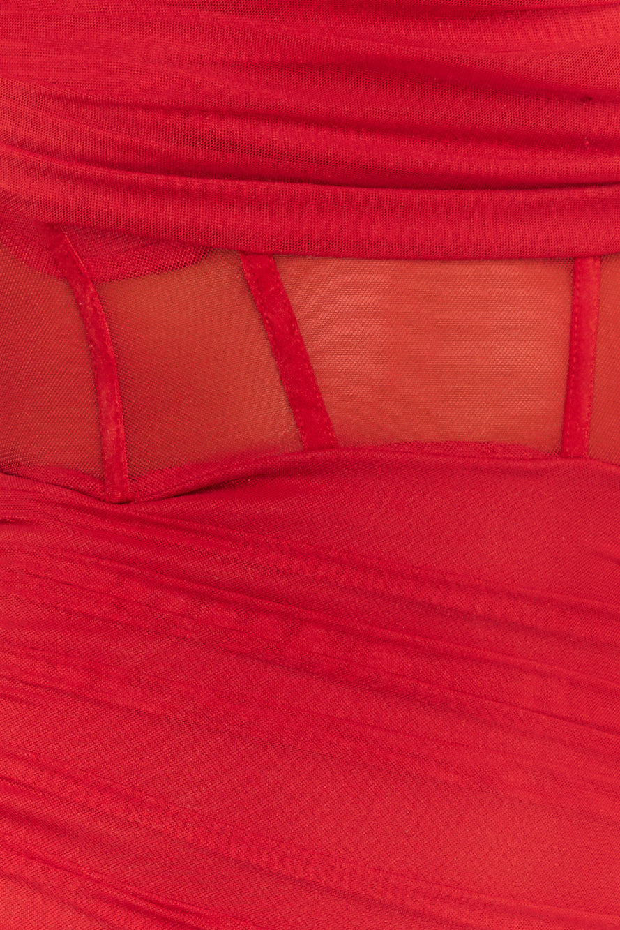 Fit In Everywhere Mini Dress Red