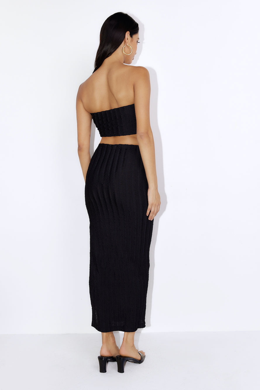 Matching Fit Crop Top Black