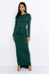 Party Back Maxi Dress Green