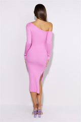 Daily Love Knit Midi Dress Pink