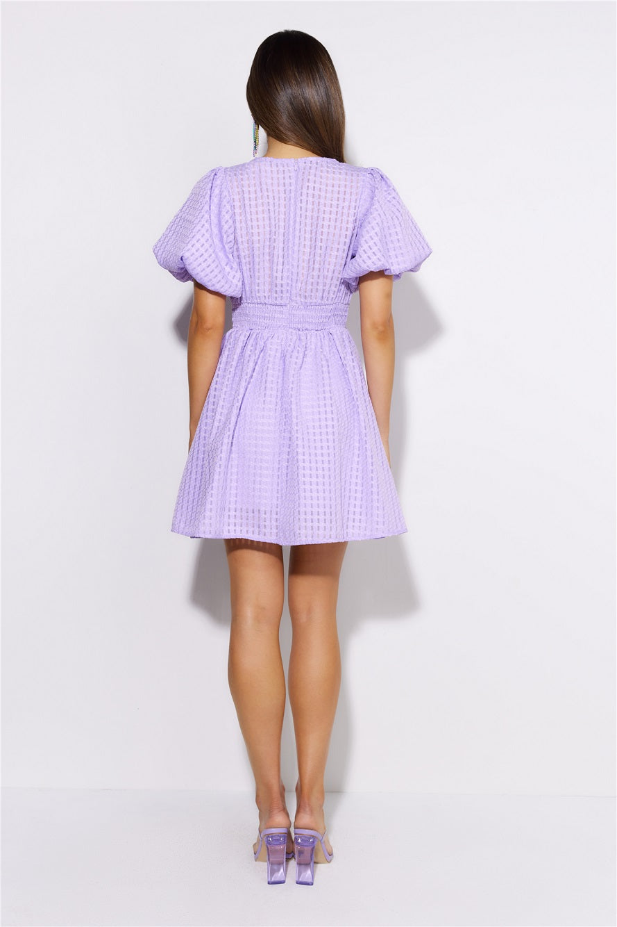 Flowers For You Mini Dress Lilac